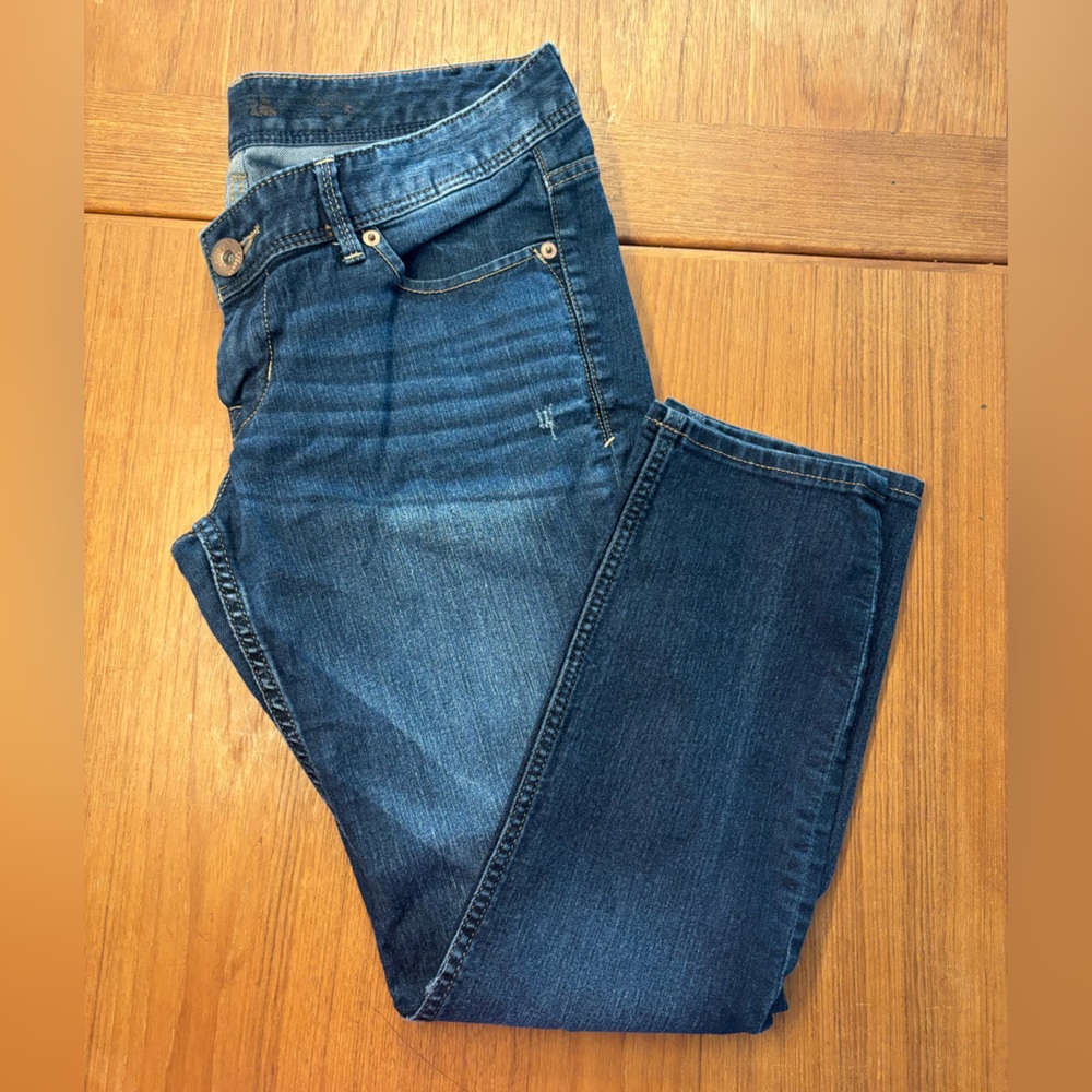 Express Capri Blue Denim Jeans